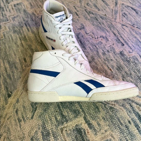 Reebok Club C Hi HR0670 Universal Men Sneakers White/Blue Size 12 - Picture 8 of 11